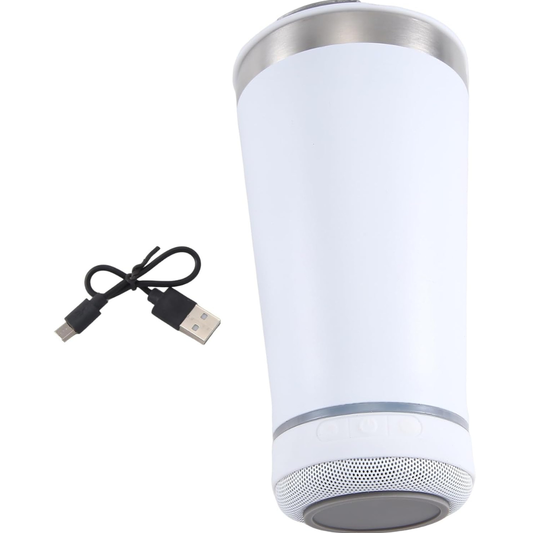 🔥 Vaso Térmico Moderno con Altavoz Bluetooth – Estilo, Música y Bebida en Uno