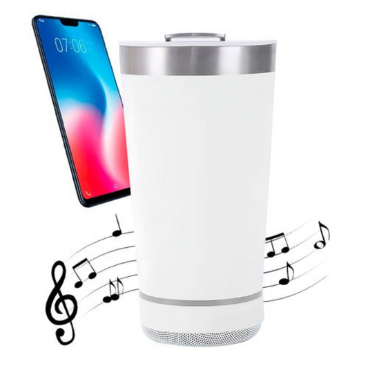 🔥 Vaso Térmico Moderno con Altavoz Bluetooth – Estilo, Música y Bebida en Uno